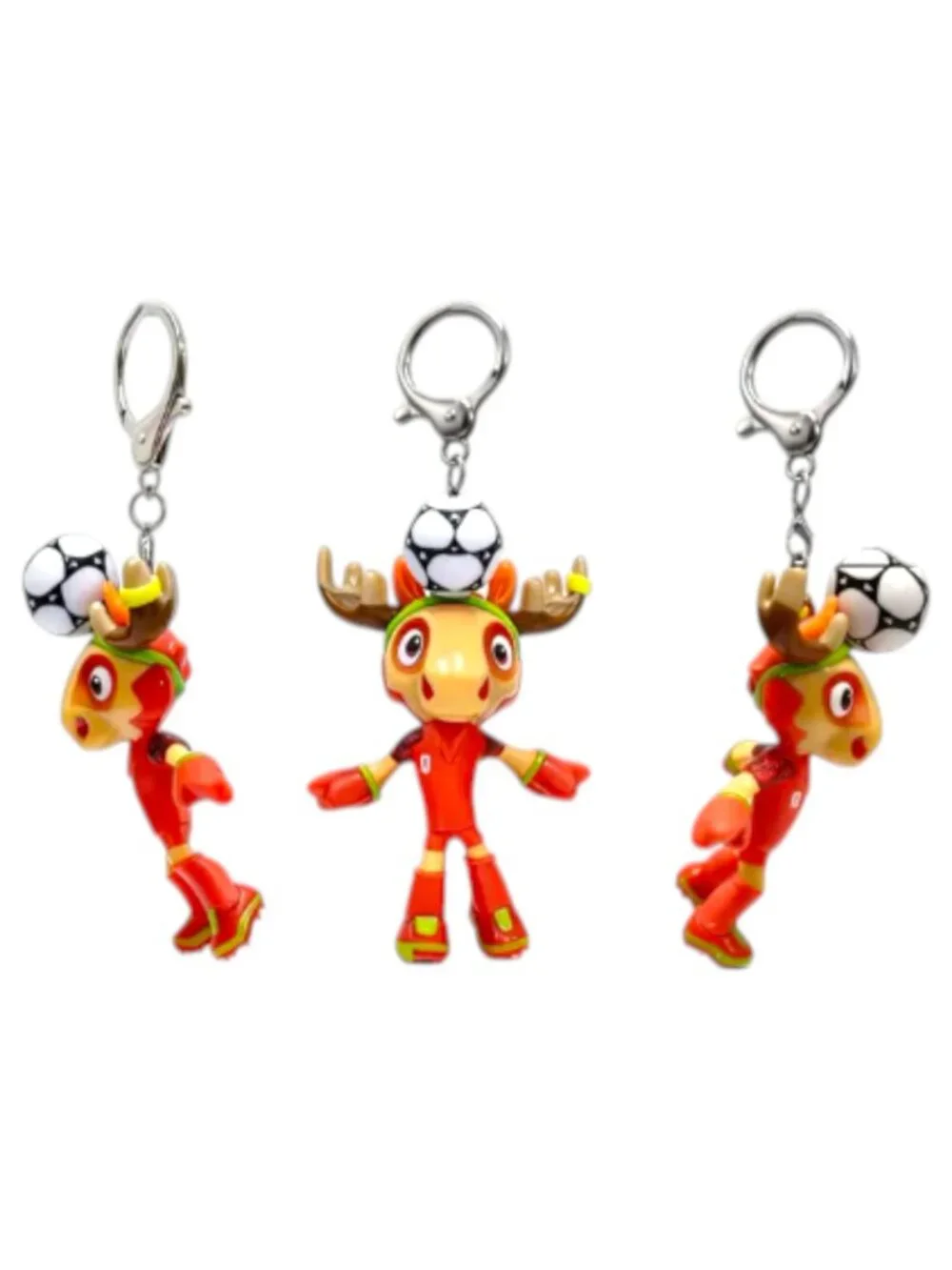 FIFA 2026 World Cup Official Mascot Keychain Complete Set of 3 New in Pkg.